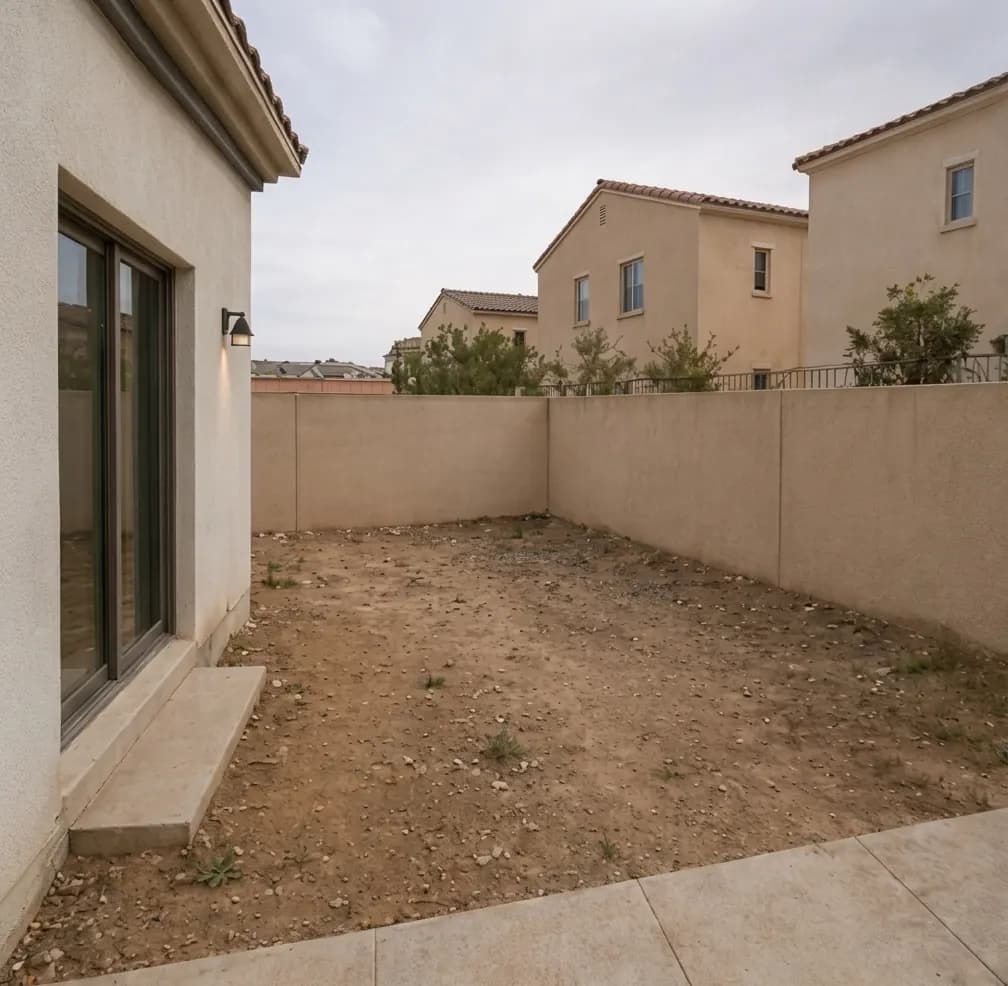 Garden Transformation before
