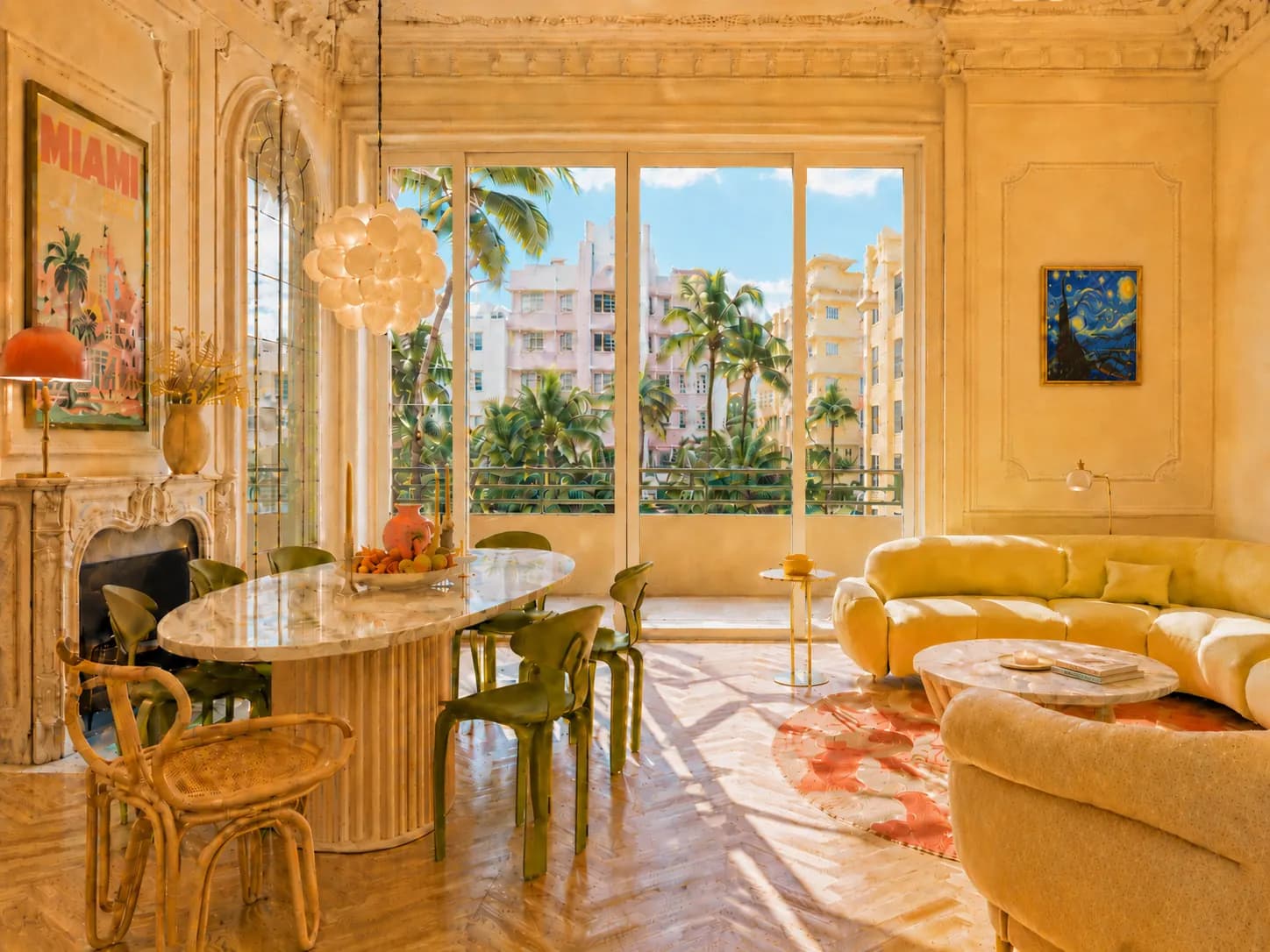 Elegant Paris Meets Miami interior